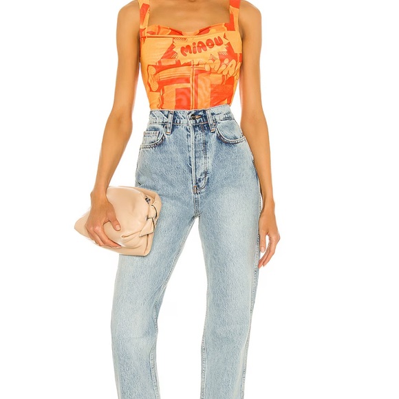 Miaou Tops - Miaou Imogene Corset (stone orange)